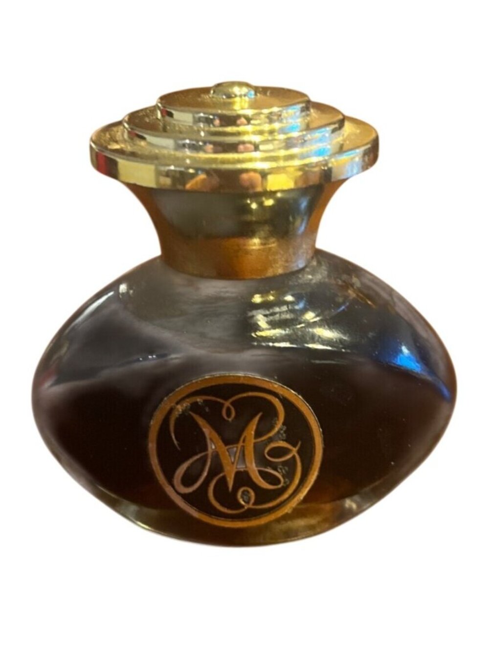 Ravair Bath Fragrance By Mitchum 1 Fl Oz Vintage Perfume Bottle With Gold Accent - Picture 2 of 3